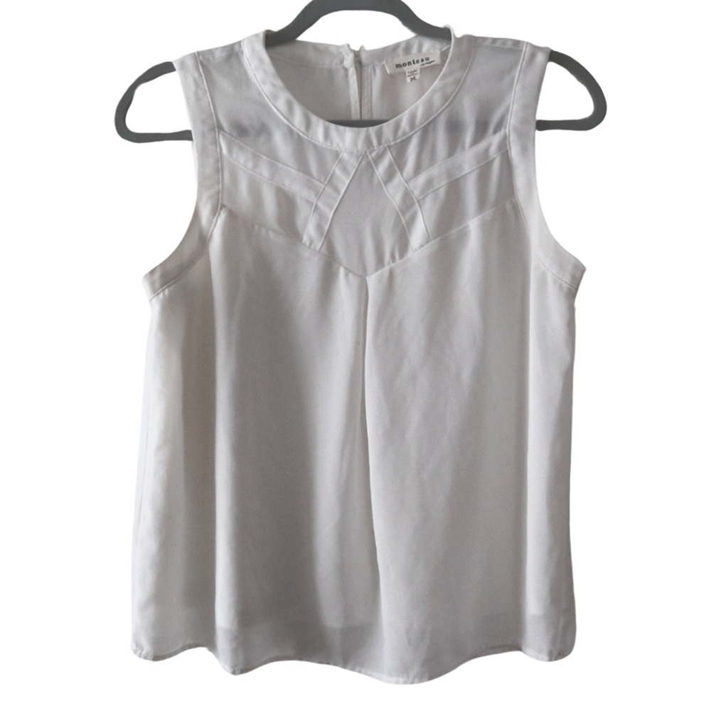 Monteau Los Angeles White Blouse